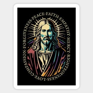 Jesus Christ Love Faith Christian Gift Idea Magnet